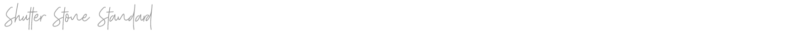 Shutter Stone font preview